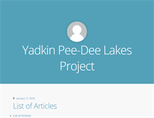 Tablet Screenshot of lakesproject.org